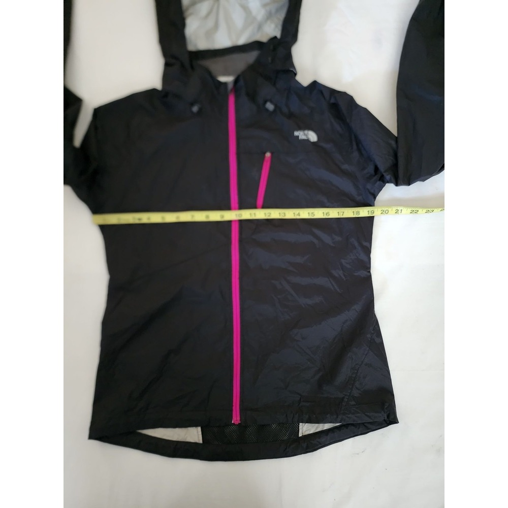 The North Face Women's Hooded Windbreaker Jacket Black/Pink Size S/P - Picture 10 of 12